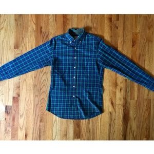Slim fit plaid button down